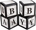 4pcs Transparent Baby Boxes, Gender Reveal Party Decorations by OWPFJG