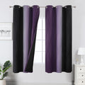 Purple and Black Ombre Blackout Curtains by ESTELARTEXTILER