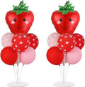 Strawberry Birthday Party Balloons Stand Kit 2 Sets by Naozinebi