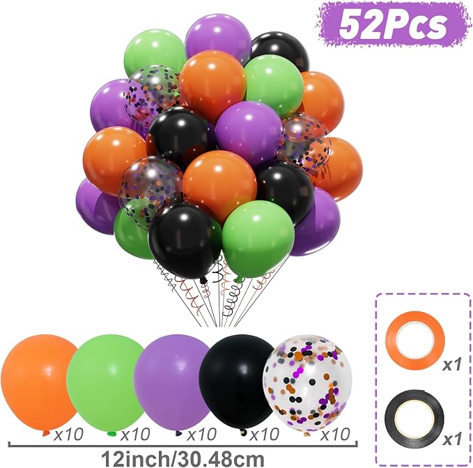 Patimate Halloween Decorations Balloons Set - Image 4