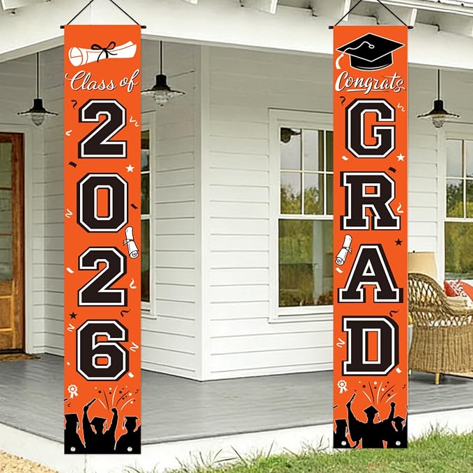 Graduation Decorations 2026, Graduation Banner Class of 2026, Congrats Grad - Image 7