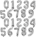 20 Pieces Foil Mylar Number Balloons 0 to 9 Set by YPSelected