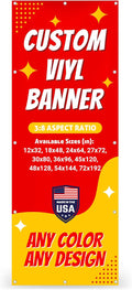 Custom Vinyl Banner with 150+ Sizes – Personalized Outdoor or Indoor Sign – Any by Unknown