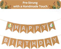 Animal Themed Birthday Banner, Pre-Strung Jungle Safari Decorations by GALASET
