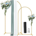 2 Pack Metal Arch Backdrop Stand 7.2FT, 6FT Wedding Balloon Floral Frame | by Nisoger