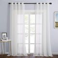 NICETOWN Living Room Window Curtains Sheer Textured Extra 108" Long, Grommet by NICETOWN