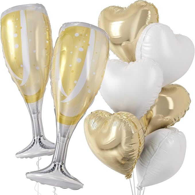 Champagne Balloons, Engagement Party Balloons - Image 9