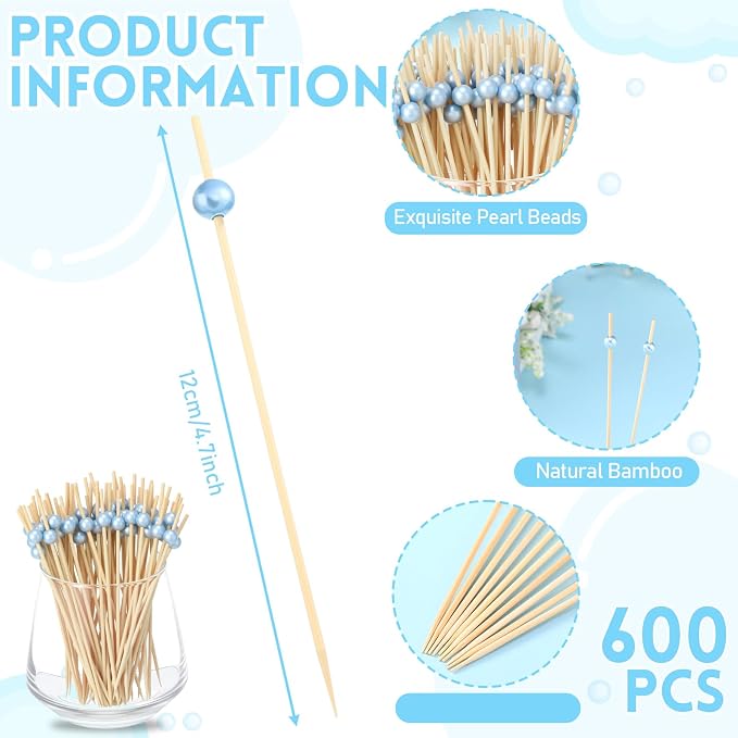 Reallnaive Cocktail Pick Pearl Fancy Toothpick - Image 3