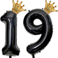 40 inch Large Black 19 Balloon Number by Unknown