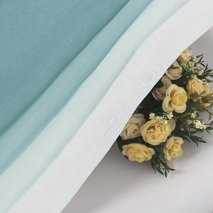 DWCN Ombre Short Sheer Curtains - Image 5