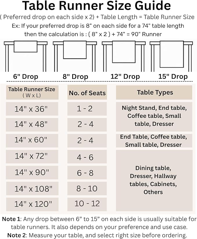 Solino Home Linen Beet Table Runner 108 Inches Long - 100% Pure Linen Hemstitch 14 x 108 Inch Table Runner for Dining, Fall, Autumn, Thanksgiving, Christmas, Holiday - Classic Hemstitch