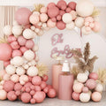 Retro Blush Pink Balloon Arch Kit Boho Pastel Pink Balloons Party Decor | Dusty by FengRise