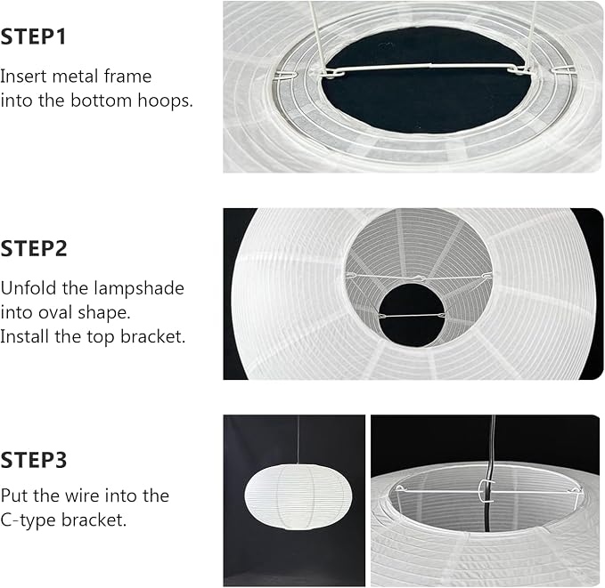 23.6'' Oval Boho Paper Lanterns - Image 8