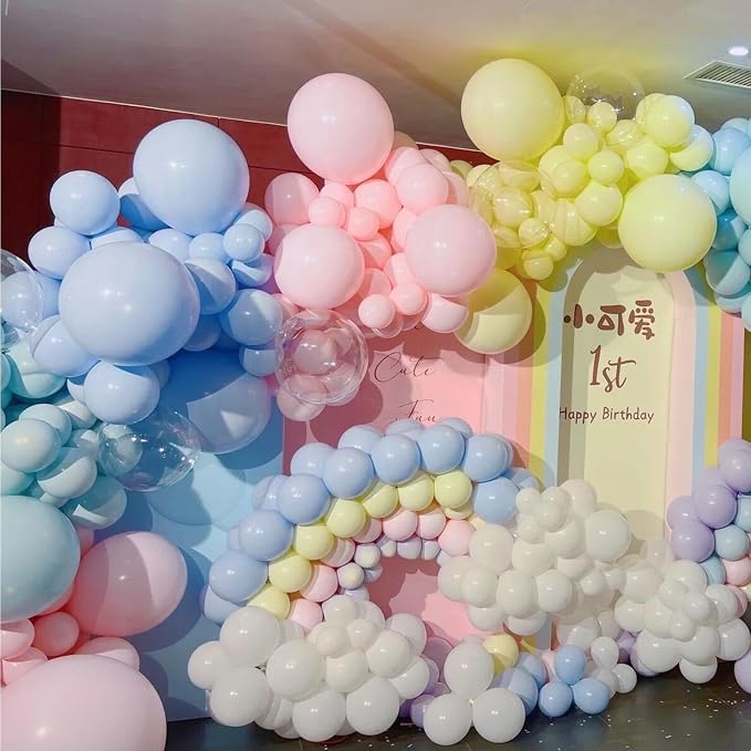 412pcs Pastel Balloon Garland Arch Kit 18 12 10 5 Inch Different Sizes Macaron - Image 7