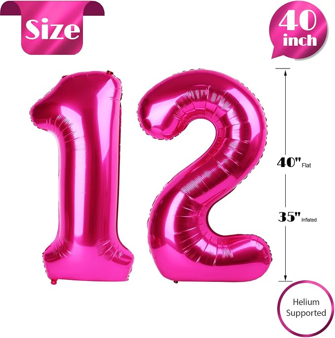 Hot Pink 12 Balloon - Image 5