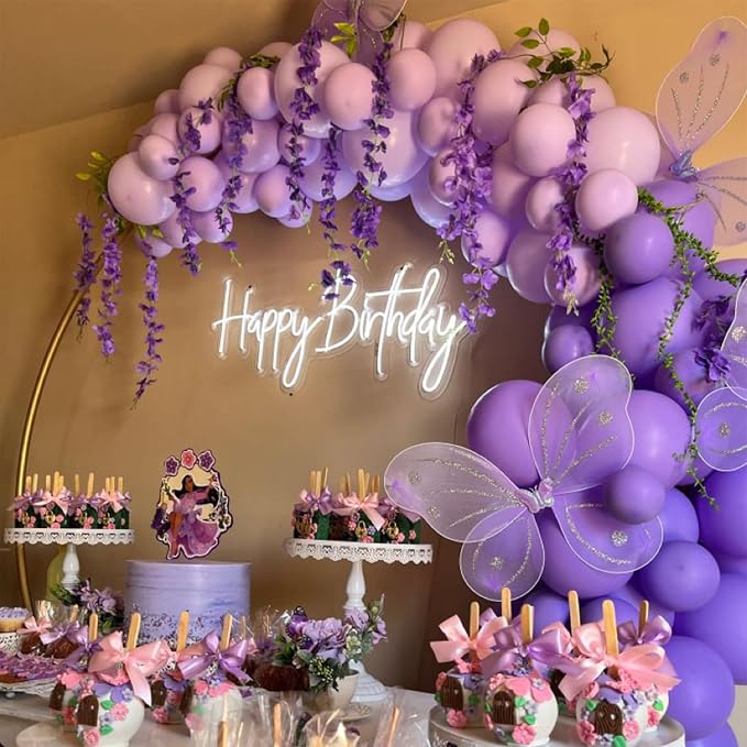 Metallic Purple and Premium Latex Lavender Lilac Balloons - Image 5