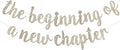 BEISHIDA Champagne Pre-Strung Glitter The Beginning of A New Chapter Banner | by Beishida
