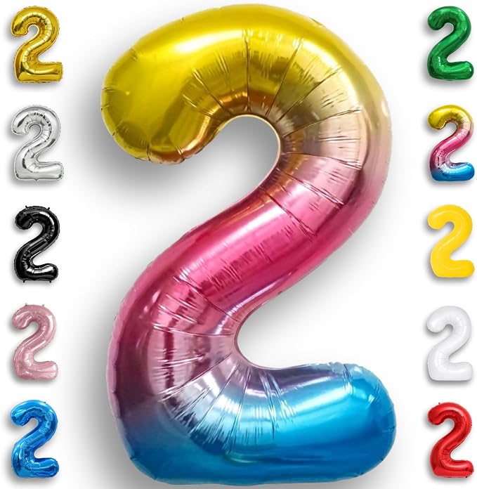 Black Number 0 to 9 Mylar Balloon 40 Inch by Unknown