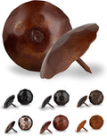 10 Pack 2" Round Head Iron Clavos Decorative Nails – Sealed Rusted – Handmade Rustic Round Fasteners for Farmhouse Shutters, Faux Wood Beams, Barn Doors, Shutters, Gates – Ornamental Wood Accent
