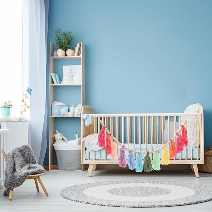 Colorful Tassel Garland Yarn Bunting Banner - Image 4