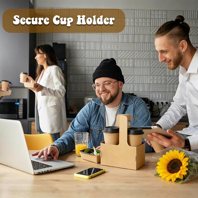 20 Pcs Coffee Drink Carrier - Image 6