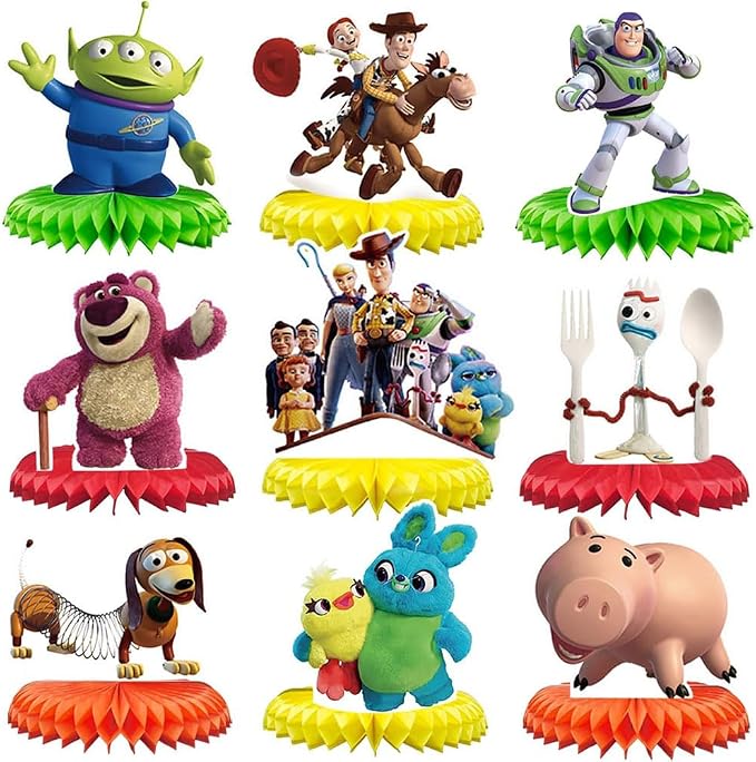 For Toy Story Birthday Party Supplies, Double Sided Table Decorations by Tihufe
