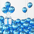 Metallic Blue Balloons, Birthday Decoration, Wedding Party, Baby Shower by KALOR