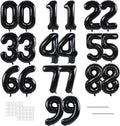 TONIFUL 20 Pcs Number Balloon 2 Set 16 Inch Black 0-9 Numbers Balloons | Small by TONIFUL