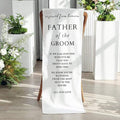 HunnmingRe Groom Father Wedding Memorial Reserved Chair Sign Banner in Loving by HunnmingRe