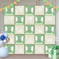 Mint and MilkWhite Square Foil Balloons 25 Pcs Metallic Mint and MilkWhite by Unknown
