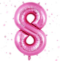 Pink Number Balloons, Large Hot pink Number 8 Balloon 40 Inch Pink 8 Balloon by Yeodong