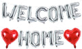 TONIFUL 16 Inch Silver WELCOME HOME Foil Letter Balloons Banner Decoration | by TONIFUL