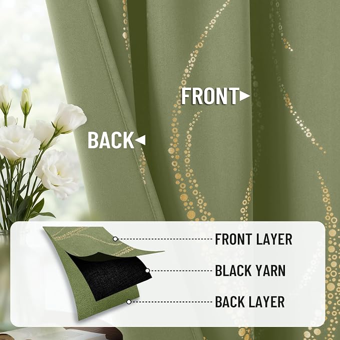 Yakamok Sage Light Blocking Curtains - Image 6