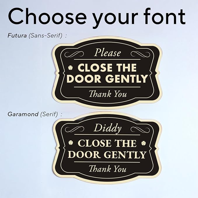 Custom Decorative Outdoor Metal Sign - Personalized Aluminum Sign, Waterproof, Black Charcoal 12x8 In