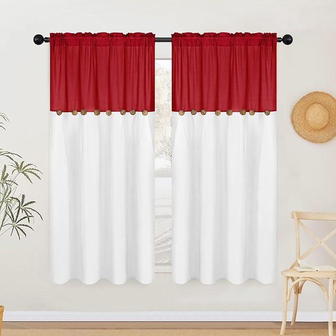 Farmhouse Cotton Linen Curtains by FRAMICS
