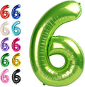 Light Green Number 6 Balloon 40 inch, Birthday Party Balloons Decorations | by Upgesy