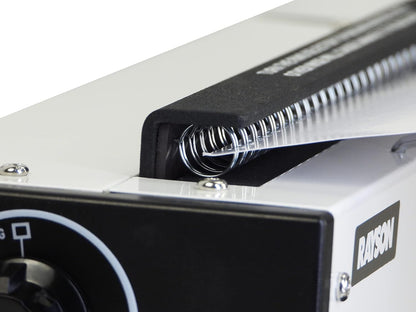 Rayson TD1202R Wire Binding Machine, 3:1 Pitch Round Hole Coil Binder Hole Punch, Compatible with Wire, Spiral, and Click Binding Spines, 32-Hole Punch, Punches 12 Sheets, Binds 120 Sheets