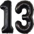 Jonhamwelbor 13 Balloon Numbers Black Big Giant Jumbo Big Large 13 or 31 Foil by Jonhamwelbor