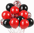 KBZVNAF Red and Black Latex Balloons 60 Pack 12 inch | Black Red Confetti Party by KBZVNAF
