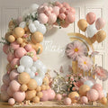 Light Pink White Nude Balloons 12INCH 5INCH Pale Pastle Pink White Balloon by Unknown