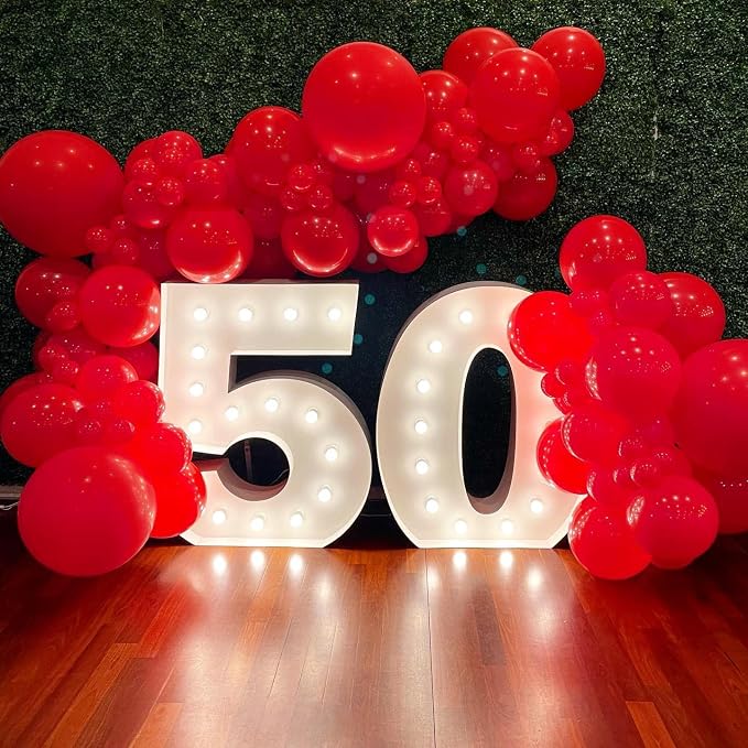 KBZVNAF Red Balloons Latex Party Balloons - Image 6