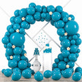 Voircoloria 90pcs Peacock Blue Balloons Garland Arch Kit, 18 12 10 5 Inch | by Voircoloria
