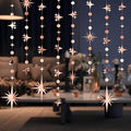 Glitter Rose Gold Star Circle Dot Garland 30 Feet Twinkle Rose Gold Star Circle by Yilzo