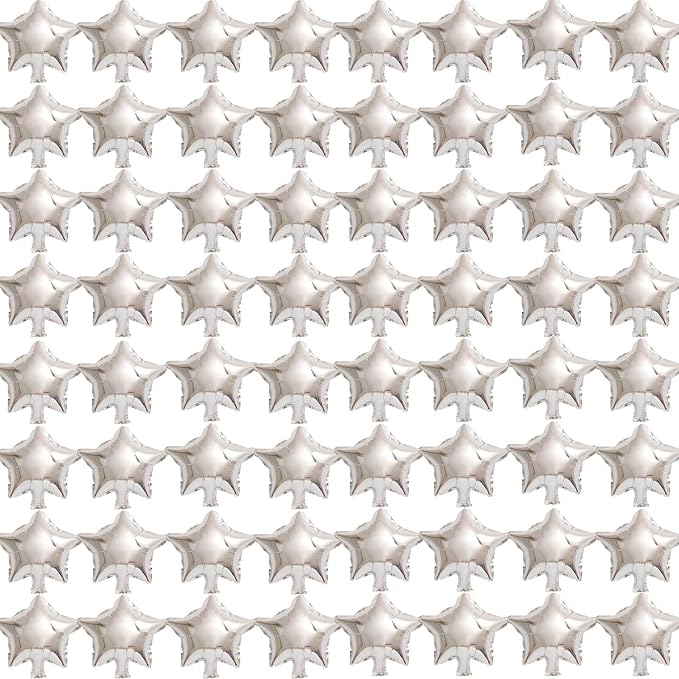 Silver Star Balloons, Small Silver Foil Star Balloon | Silver Star Balloons by PSKJATIN
