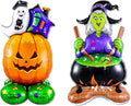 2 Pcs Halloween Balloons, Pumpkin Ghost Balloon and Witch Balloon, Large Foil by Unknown