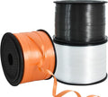 BEISHIDA 3 Pack 100 Yards Black White Orange Curling Crimped Thin Curly Ribbon by Beishida