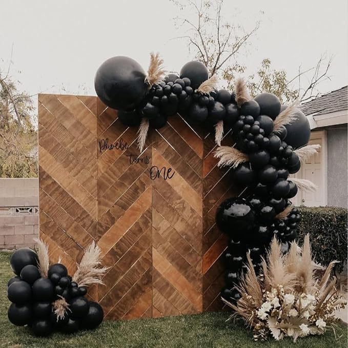 Awenztech 120pcs 5 inch Black Latex Balloons | Graduation, Anniversary - Image 7