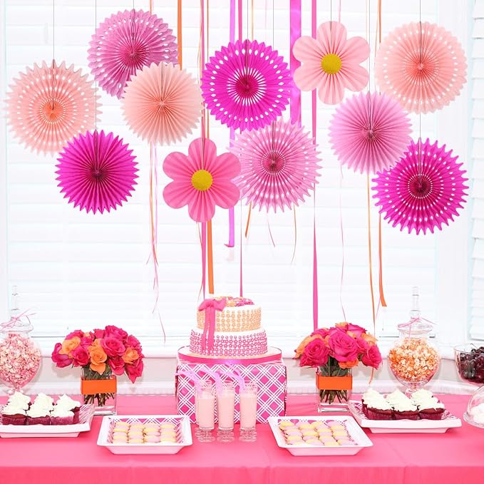 zilue Paper Fans Party Decorations Paper Flowers Decorations - Image 5