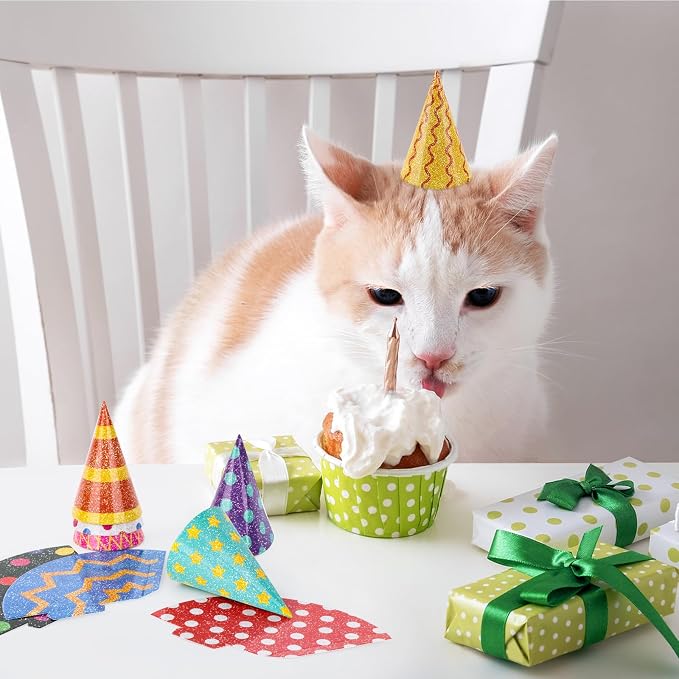 10 Pcs Mini Cone Tiny Birthday Hats - Image 7