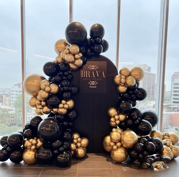 Gold Balloons Party Balloons 12inch 50Pcs 3.2g Latex Metallic Balloons Chrome - Image 3